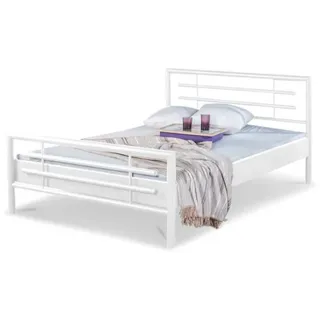BED BOX Metallbett, Weiß, Metall, 100x200 cm, Schlafzimmer, Betten, Metallbetten