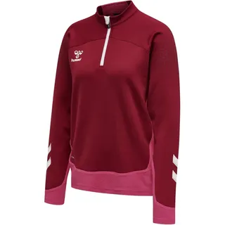 hummel LEAD Damen 1/2-Zip Pullover biking red XS
