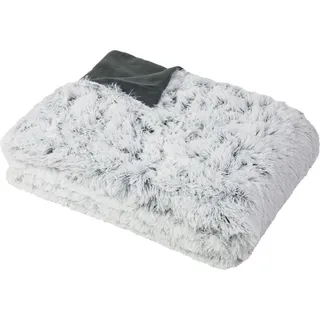 ZOLLNER Kuscheldecke 220 x 240 cm Grau