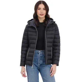 Michael Kors Packbare Pufferjacke mit Kapuze für Damen, Schwarz, S-XXL - S-XXL