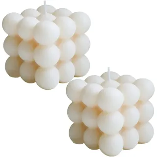 Bubble Candle, 2 Stück Würfel-bubble-cerzen, Sojawachskerzen, Süße Würfel-duftkerzen, Aromatherapie-kerzen, Entspannungskerzen, Natürliche Ästhetik, Handgefertigt Zur Dekoration