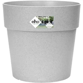 elho Vibia Straight Rund 30 - Blumentopf für Außen - Ø 29.3 x H 28.0 cm - Grau/Living Beton