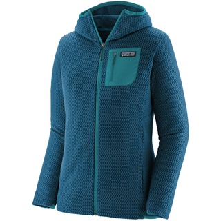 Patagonia Damen W's R1 Air Full-Zip Hoody Sweatshirt, Lagom Blue, M