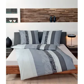 JANINE Davos 6456 silber/graphit 155 x 220 cm + 80 x 80 cm