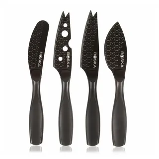 Boska Mini Monaco+ Käsemesser-Set 16 cm 4-tlg. Edelstahl Schwarz