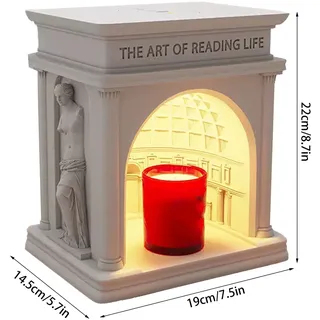 Dekorative Kerzenwärmer-lampe, Palastdesign, Einzigartiges Verstellbares Design Fürs Schlafzimmer, Aromalicht, Frankreich, 20 Cm, Kunstharz