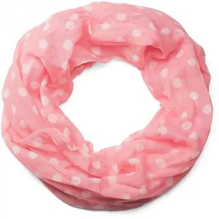styleBREAKER Loop Seidiger Loop mit Punkte Muster, (1-St) rosa
