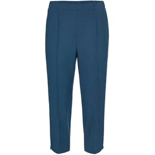GOLDNER Sportive 7/8-Hose mit Biesen Caprihose Blau 40