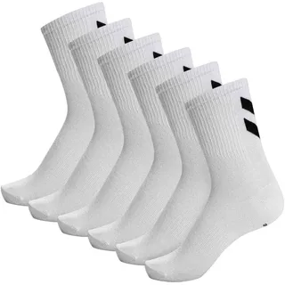 hummel hmlCHEVRON 6er Pack Socken Weiß 36-40