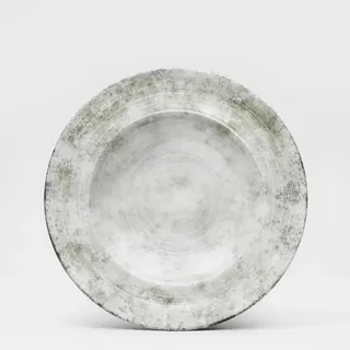 VAN WELL Korfu Pastateller 27 cm grau/grün 6er Set