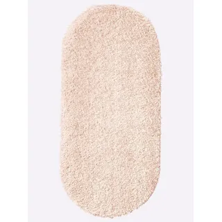 Teppich HEINE HOME Gr. 1, beige (creme), B:65cm H:40mm L:140cm, Kunstfaser, Polyester, Teppiche, Teppich