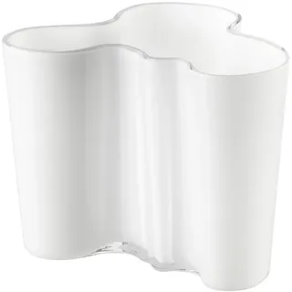 Iittala Vase Aalto 120 mm Weiß aus Glas