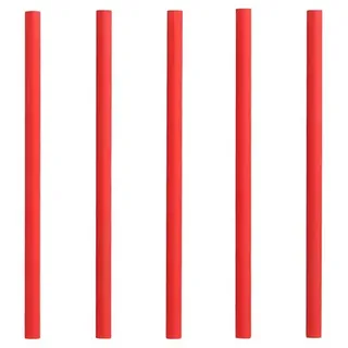 Papstar Cocktail Trinkhalme 200 St. 15 cm Rot