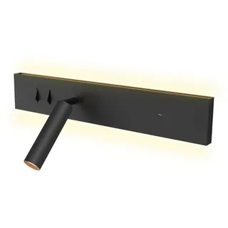 Kalb Material Für Möbel Avay Bett-Panel (USB-C) schwarz