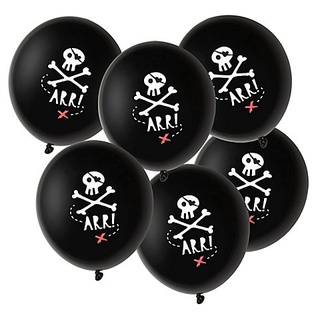 Luftballons "Pirat", 30 cm Ø, 6 Stück