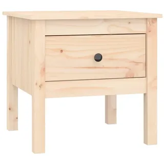 vidaXL Beistelltisch Couchtisch Wohnzimmertisch Kaffeetisch Sofatisch Teetisch Tisch Nachttisch Holztisch 50x50x49cm Massivholz Kiefer