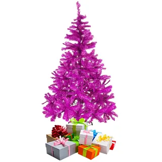 Mojawo Weihnachtsbaum künstlich Lila/Pink 120 cm
