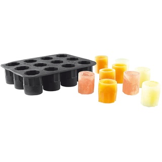 Infactory Silikon-Form für 12 Schnapsgläser aus Eis: 2 cl