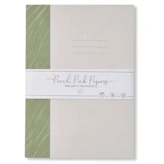 Recycled Paper Notizbuch, Trauben, 14x20cm, 48 Seiten, liniert