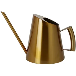 Gießkanne Zimmerpflanzen, Edelstahl Gold Gießkanne, 1,5L Moderner Blumengießkanne Gartengeräte mit Langer Auslauf und Komfort Griff für für Zimmerpflanzen Bonsai Outdoor Garten Blumenpflege (1500ml)