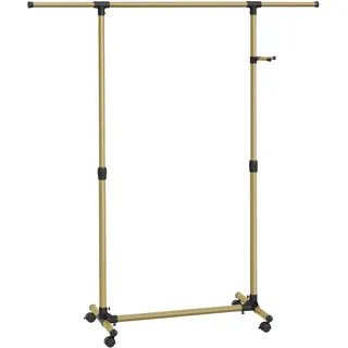 SONGMICS Adjustable Garment Coat Rack GoldLLR001A01