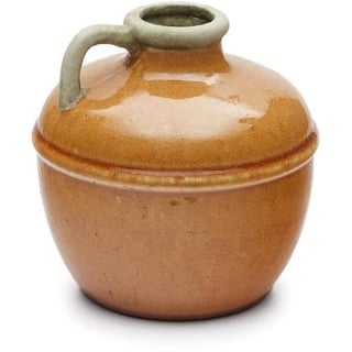 Nosh Tamariu Vase aus Keramik in Senfgelb 19,5 cm