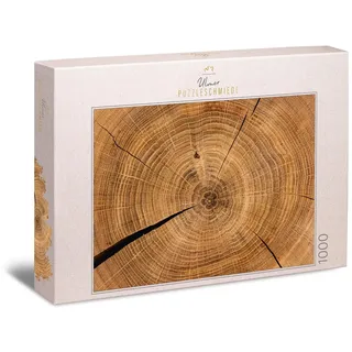 Impossible Puzzle 1000 Teile Holzchronik - Baumringe Naturstruktur