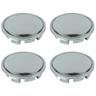 RONTCOS Chrom 4 Stück 56 mm Auto Radnabenkappen Nabe Reifen Felge Nabenkappe Abdeckung ABS Universal