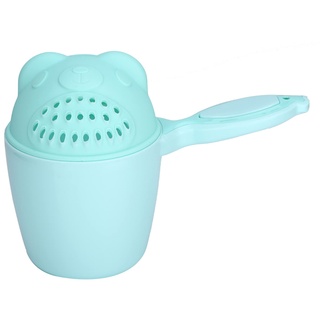 Bade-Spülbecher, Baby-Bad-Spülbecher, Shampoo-Spülbecher, Neugeborenen-Badewanne, Duschspüler, Baby-Badespüler, Eimer, Baby-Badewanne, Wasserfall-Spüler (Grün)