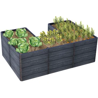 GARANTIA Ergo Quadro U L 240 x 160 x 75 cm Anthrazit