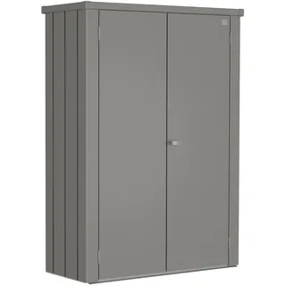 Biohort Terrassenschrank Romeo M 132 x 57 x 181 cm Quarzgrau-Metallic