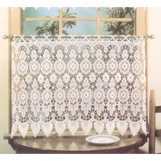 Today's Curtain Medaillon, Makramee-Ebene, 61 cm, Ecru, 35 B x 24 L