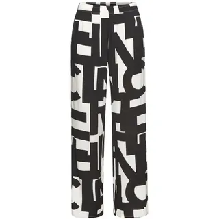 French Connection Pyjamahose schwarz/weiß 32