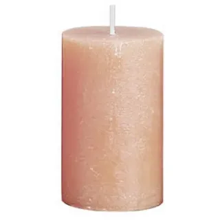 Kaheku Stumpenkerze Kaheku Cylinderkerze Rusti, Peach, 13 cm hoch, 1280001131 (1-tlg)