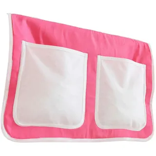 Livetastic Betttasche Ticaa 850263 Stofftasche, Rosa, Weiß, Textil, Uni, 2 Fächer, 56x32x2 cm, Kinderzimmer & Jugendzimmer, Kindermöbel, Kinderbetten, Kinderbettzubehör