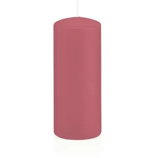 Wiedemann Kerzen Stumpenkerzen Erdbeerrosa Altrosa Ø 48 x 120 mm, 24 Stück, 28 Brenndauer