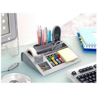 Post-it® Schreibtischunterlage Schreibtisch-Organizer C50 silber ABS-Kunststoff 7 Fächer, (Set, 1 tlg) silberfarben