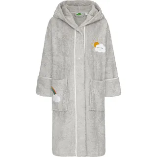 Smithy Kinderbademäntel, grau Textil, Uni, Gr.: 128, Badtextilien, Bademäntel, Kinderbademäntel