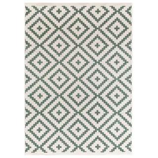 Teppich MY HOME "Ronda Wendeteppich" Teppiche Gr. B/L: 240 cm x 340 cm, 5 mm, 1 St., grün Esszimmerteppiche Sisal-Optik, Flachgewebe, In- und Outdoor, geometrisches Boho Design
