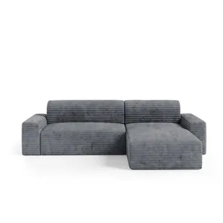 petits-meubles Eckcouch 3-Sitzer Grau