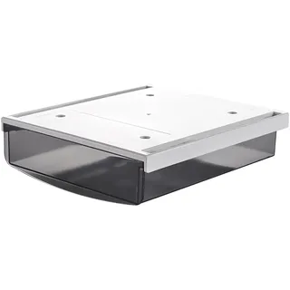 TUKA-i-AKUT Unterschreibtisch-Schubladen 24x21x8cm, Selbstklebende Schubladen, Versteckte Unterbauschublade Aufbewahrungsbox unter Schreibtisch, Utensilien Stiftebox Schwarz TKD8605-1X