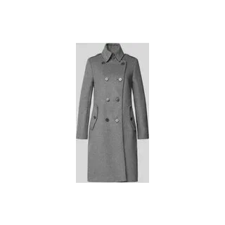 Regular Fit Mantel aus Woll-Mix Modell 'HARLESTON', Dunkelgrau Melange, 34