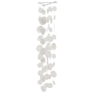 BOLTZE Windspiel Giovane, Perlmutt / Weiß, 20 x 20 x 90 cm, aus Capiz-Muscheln weiß