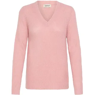 Oxmo V-Ausschnitt-Pullover Rosa XS