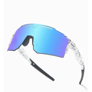 GoHZQ Polarisierte Sport-Sonnenbrille für Herren und Damen, polarisierte Fahrrad-Sonnenbrille, UV400-Schutz, TR90, superleichter Rahmen, Brille zum Skifahren, Laufen