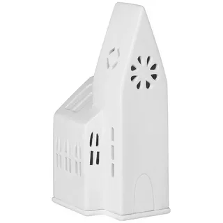 räder Teelichthalter Lichthaus Kirche Klein Porzellan Weiß
