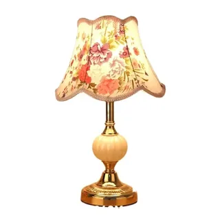 Schlafzimmer-Nachttischlampe Innenkeramiktisch Lampe geschnitzte Rosen weißer Tisch hell warm romantisch kreatives Lesen Schlafzimmer Weinschrank Eingangstisch Lampe Schreibtischlampe Tischlampe ( Col