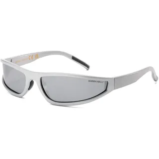 SHEEN KELLY Polarisierte TR90 Wraparound Sport Sonnenbrille Damen Herren | Sonnenbrille Schmalem Rahmen Ultraleicht Futuristisch Spiegelgläser Fahren/Laufen/Radfahren - 73 mm x 29 mm x 145 mm x 20 mm