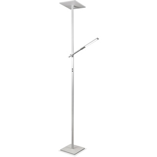 FABAS LED-Stehlampe Ideal Alu, Eisen, Stahl & Metall Weiß