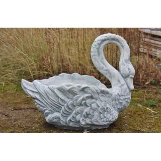 SCHWAN BEPFLANZBAR TIER FIGUR STEINGUSS NEU FROSTFEST VOGEL VÖGEL FIGUR PO-789